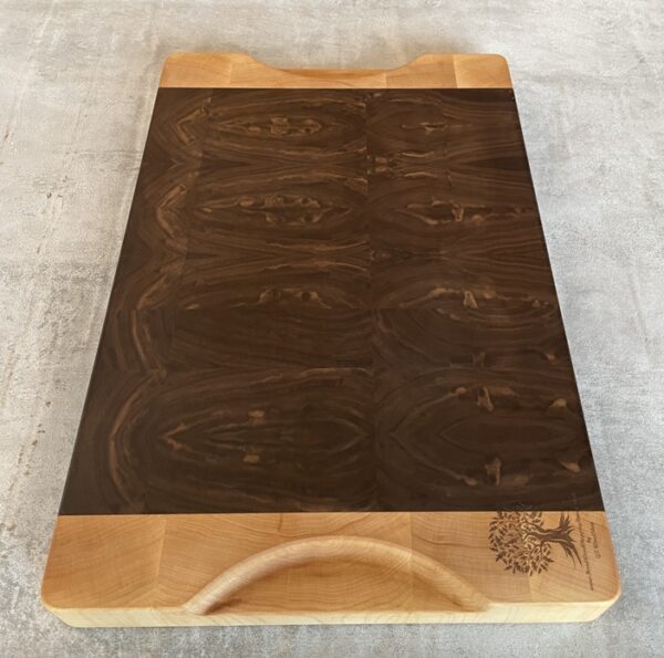 Walnut And Maple End Grain Chopping Board - Image 8