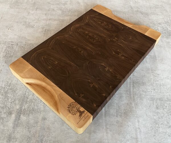 Walnut And Maple End Grain Chopping Board - Image 9