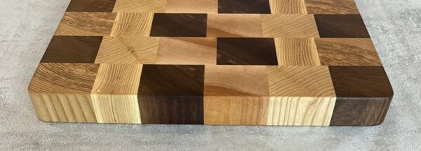 Ash, Maple, Oak And Walnut End Grain Chopping Board - Image 9