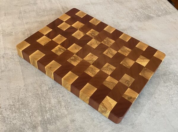 Sapele & White Oak End Grain Chopping Board