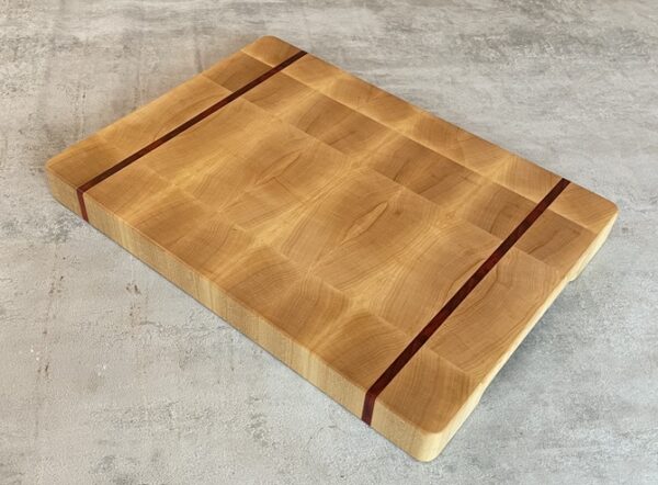 Maple And Padauk End Grain Chopping Board