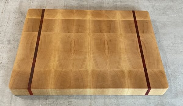 Maple And Padauk End Grain Chopping Board - Image 2