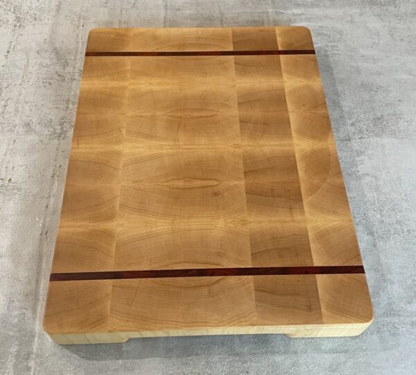 Maple And Padauk End Grain Chopping Board - Image 3