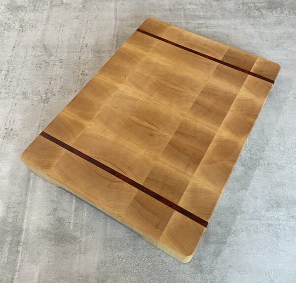 Maple And Padauk End Grain Chopping Board - Image 4