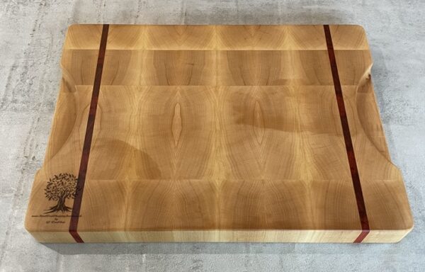 Maple And Padauk End Grain Chopping Board - Image 6