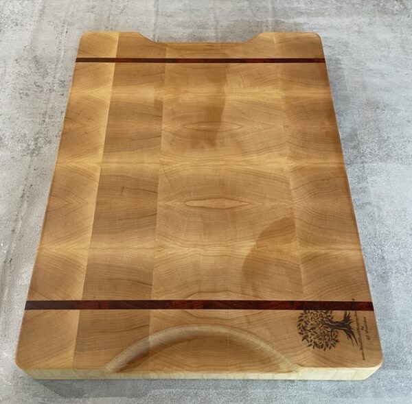 Maple And Padauk End Grain Chopping Board - Image 8