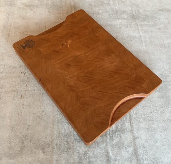 Cherry End Grain Chopping Board - Image 7