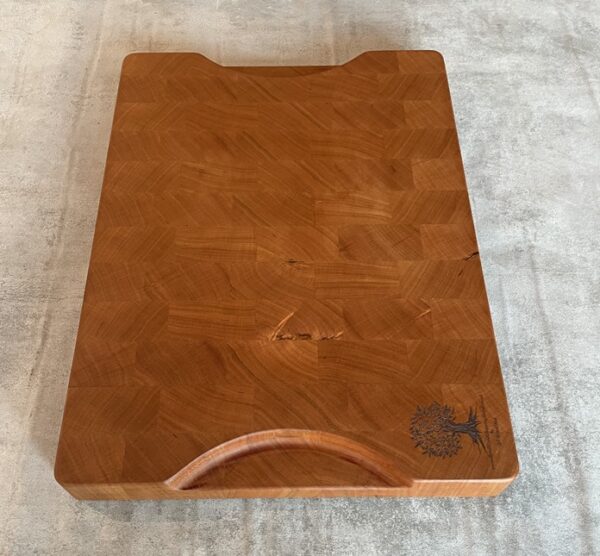 Cherry End Grain Chopping Board - Image 8