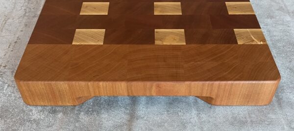 Cherry, Sapele And White Oak End Grain Chopping Board - Image 5