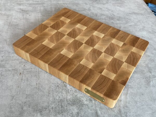 Ash And White Oak End Grain Butchers Block