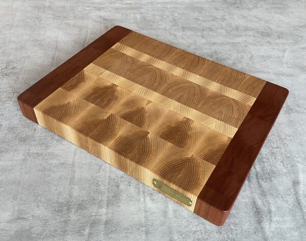 Ash, Sapele And White Oak End Grain Butchers Block