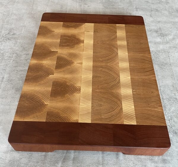 Ash, Sapele And White Oak End Grain Butchers Block - Image 3