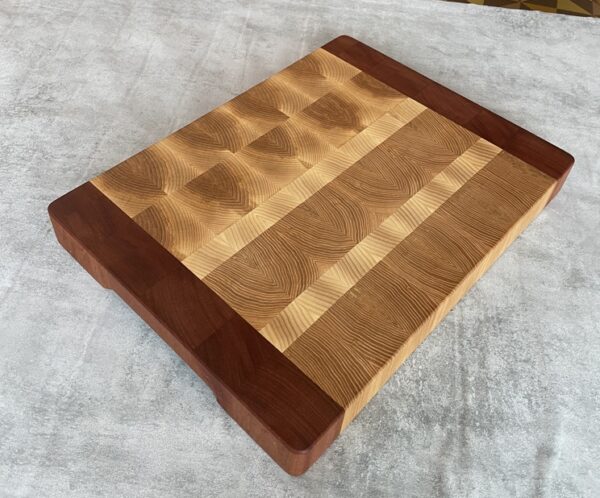 Ash, Sapele And White Oak End Grain Butchers Block - Image 4