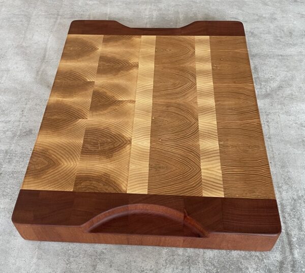 Ash, Sapele And White Oak End Grain Butchers Block - Image 7