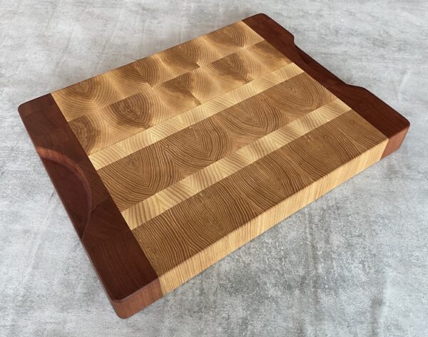 Ash, Sapele And White Oak End Grain Butchers Block - Image 8